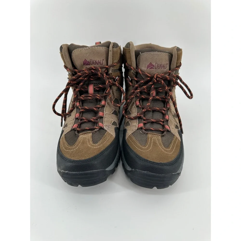 Denali Sycamore Mens Brown Leather Hiking Boots Size 10 U10U019A-5 Mid Top Trail